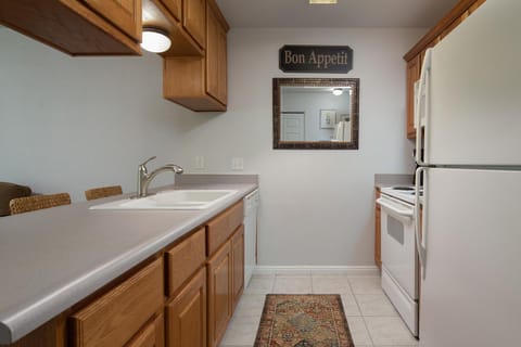 side view of kitchen