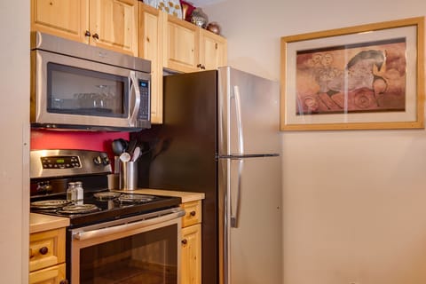 Prepare your favorites in the fully equipped kitchen with full size appliances.