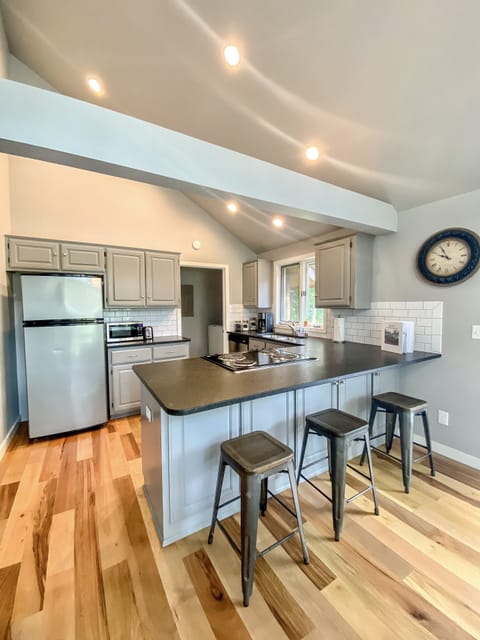 kitchen with bar seating