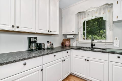 Nice view of garden through kitchen window