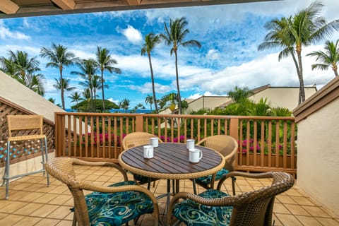 Start your mornings on your private terrace with coffee and tropical breezes, surrounded by swaying palms and vibrant island blooms under endless blue skies.