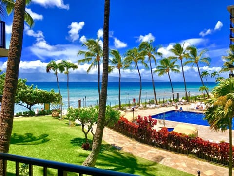  From lush lawns to a sparkling pool and endless ocean blues—this view brings Maui’s magic right to your door  
