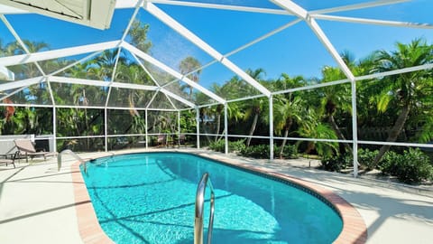 Large, screened, private pool