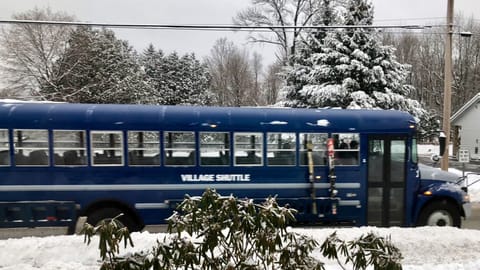 Ski shuttle stops directly in front of house!!!  