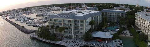 Arial View with New Sunset Tiki Bar