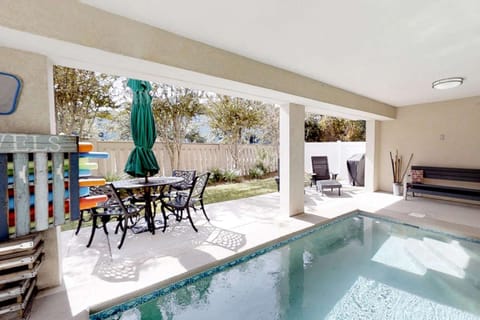 Lunch by the pool is always a good idea