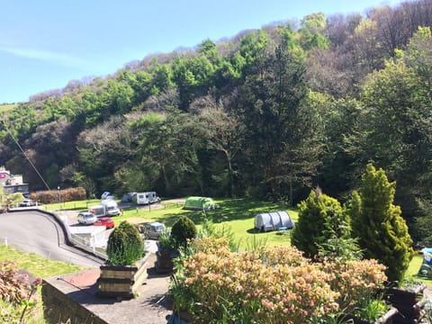 View of the campsite from the top of the Park