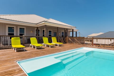 saltwater pool, faces the gulf of mexico
