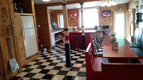  Kitchen comes fully stocked with pots/pans, dishes, silverware, glasses, etc.