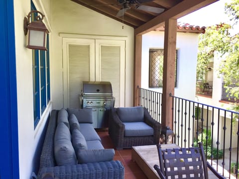 Private Balcony with Restoration Hardware Outdoor Furniture