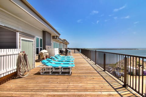 Outdoor - Relax on this spectacular deck offering panoramic views of the shipping channel