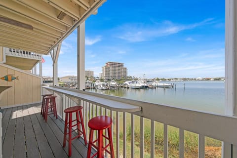 Breath taking views from the upstairs balcony of condo unit #1229.  We can even catch fish from our balcony!  Very Awesome!