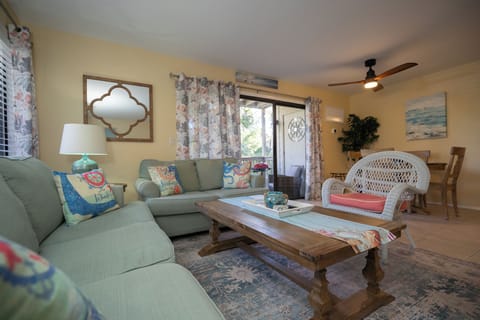 Living area with sofa sleeper