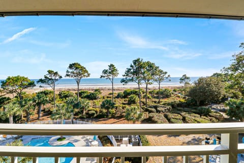 Oceanfront Balcony - A spectacular view from the oceanfront balcony.