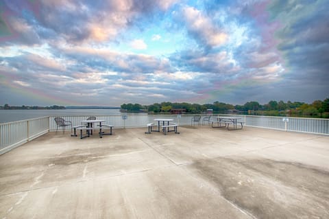 Deck overlooking Lake LBJ