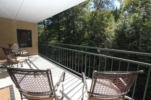 Large balcony over the river