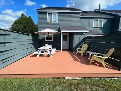 Sunny summer deck