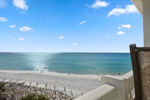 View of the balcony - This balcony has a 90 deg view of the water, and most of all, you will see the beautiful sunrise.