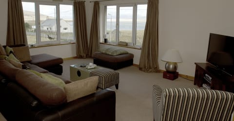 The sitting room and view