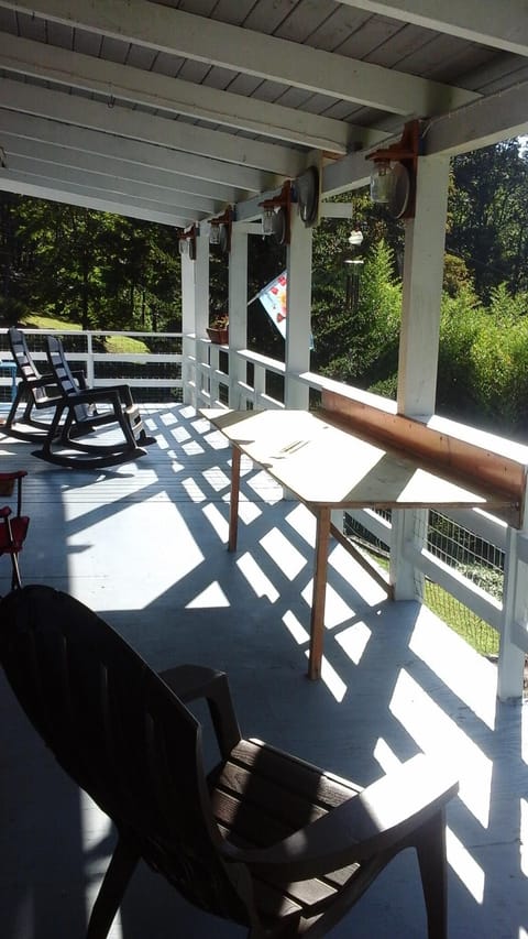 View of porch looking out at the view