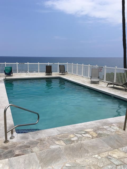 shared ocean front pool
