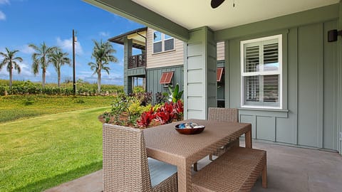 Pili Mai Resort at Poipu #01D - Covered Dining Lanai - Parrish Kauai