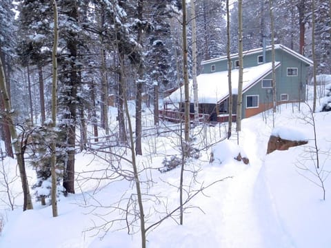 Winter Wonderland at The Alpaca Barnhaus. Relax by the wood-burning stove.