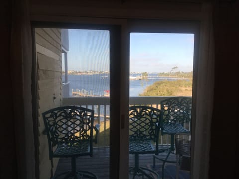 Relaxing in the master bedroom