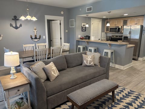 living area (living room, dining room, kitchen)
