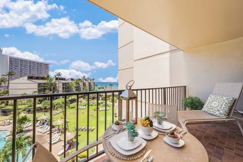 Private lanai with breathtaking views of the Resort grounds and Pacific Ocean