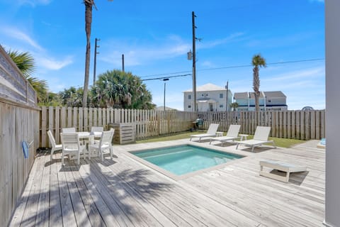 Relax by the pool or grill out and take advantage of the outside dining