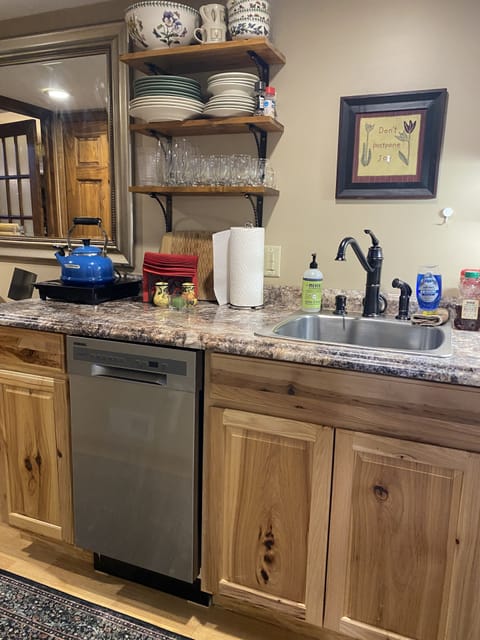 Dishwasher in the kitchenette.