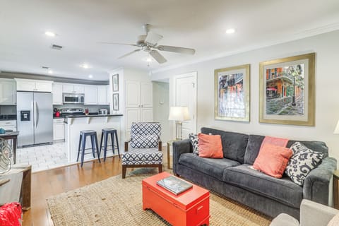 Oxford Vacation Rental | 2BR | 1BA | Stairs Required | 810 Sq Ft