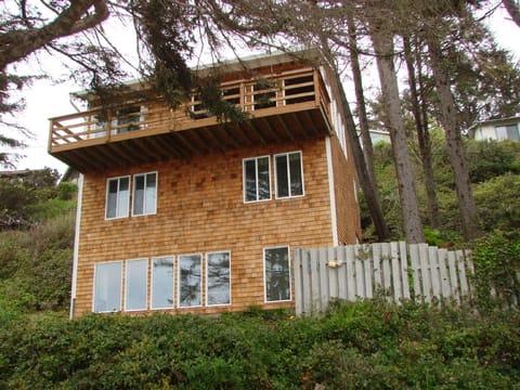 From the sand looking up and the House