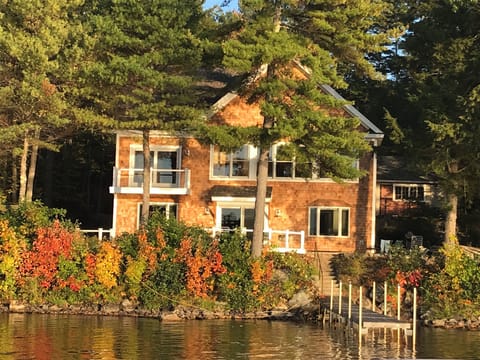 This is the house from the water.  We will be staying upstairs.