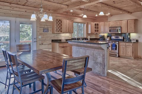 Dining room right off kitchen.