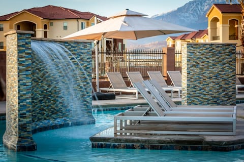 The pool is heated & open year-round!  
