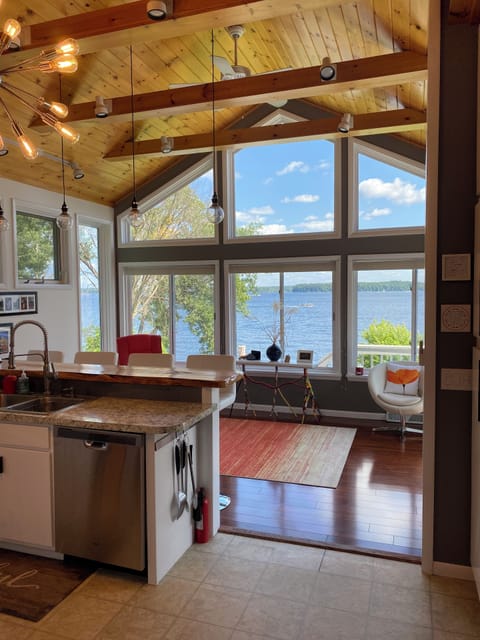 Enjoy the view while making food and doing the dishes!