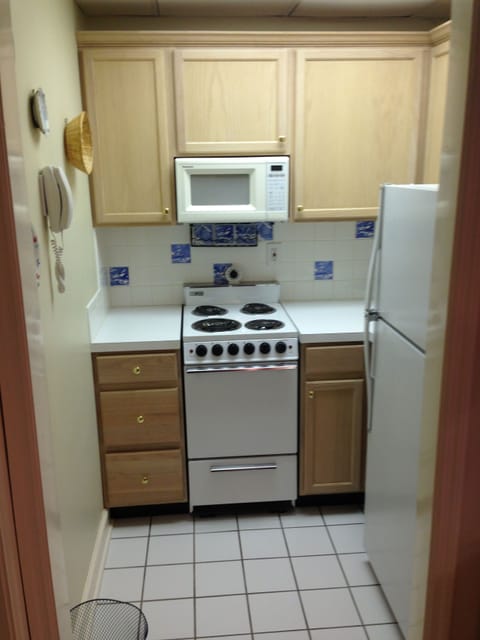 Kitchenette in basement. (Owner’s fridge)