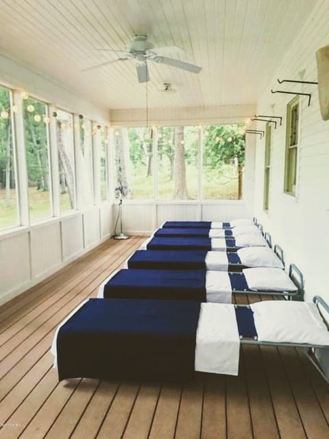 We have 8 cots available to use.