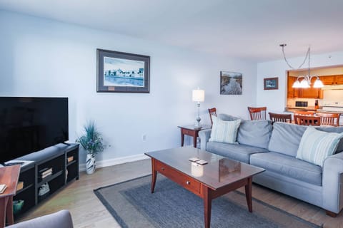 This living room sofa converts to a queen bed.