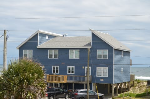 Street side with parking carports