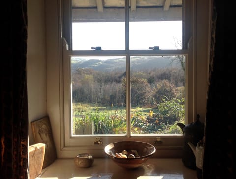 View of woodland and mountains from Double Bedroom 1 window