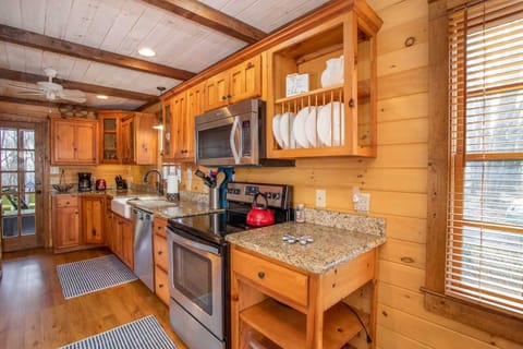 Galley Style Kitchen with Granite and Stainless