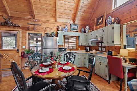 Stainless Appliances, Dining for Four and a Writing Desk