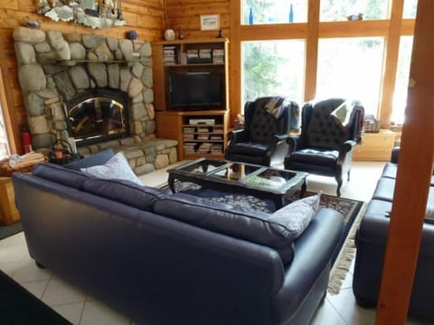 Flat Screen TV, tons of DVD's,CD's, DISH --fireplace & wood