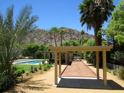 Play Bocce Ball on this regulation size Bocce court.