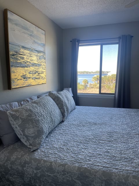Breath taking view of the bay from the master bedroom!