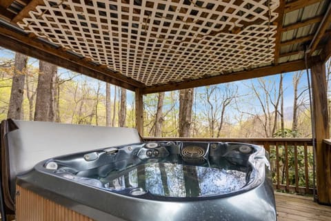 Hot Tub on the Covered Hot Tub Deck