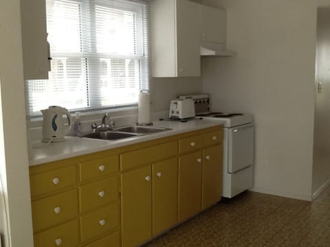 Well equipped kitchen with microwave & gas BBQ on deck.